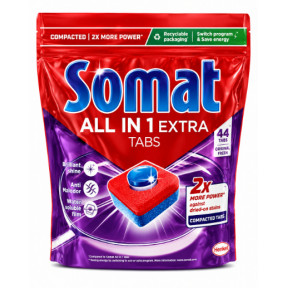 Таблетки для посудомийної машини Somat All in 1 Extra Original Fresh, 44 шт.